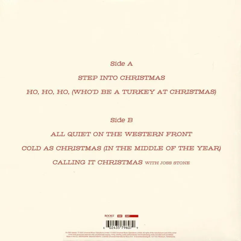 Step Into Christmas / Ho, Ho, Ho (Who’d Be A Turkey At Christmas) (Red Vinyl)