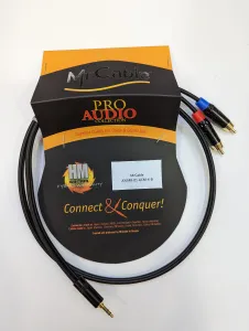 MrCable AYJMR-01-GEM-X-B Jack 3.5 stereo штекер > 2х RCA штекер 1м
