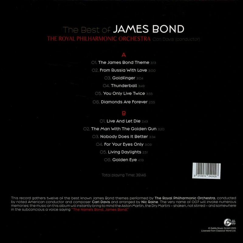The Best Of James Bond (Red In White Vinyl) 