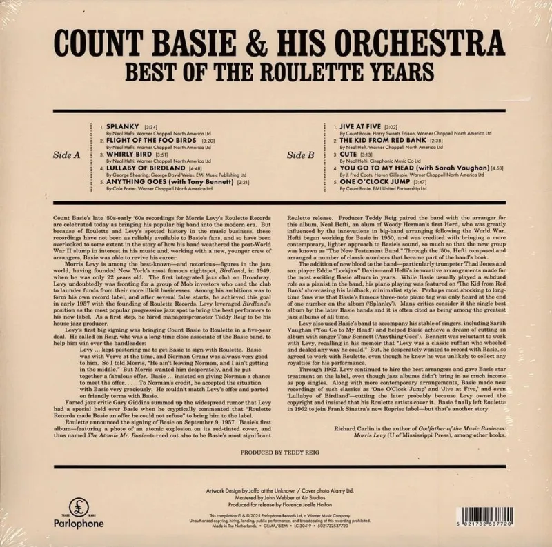 Best Of The Roulette Years (Mono) (Dark Green Vinyl)