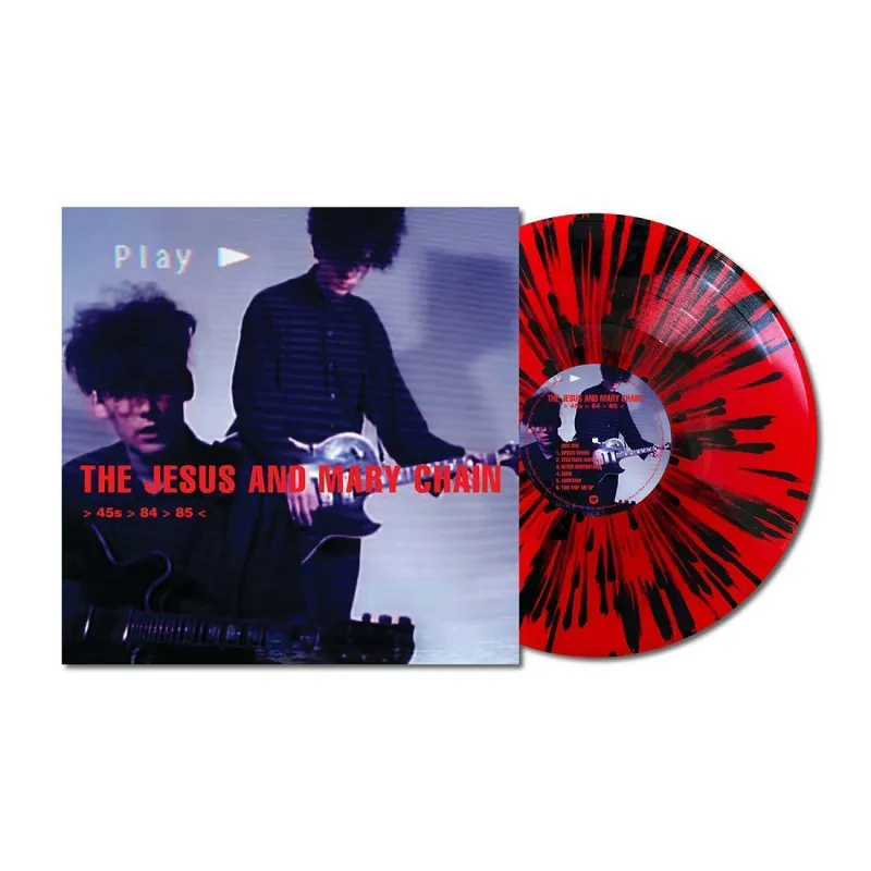 > 45s > 84 > 85 < (Red & Black Splatter Vinyl)