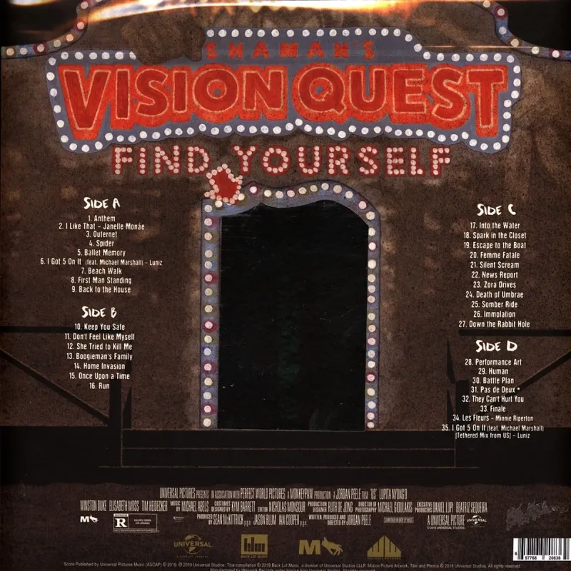 Us (Original Motion Picture Soundtrack) (The Untethering Red, Brass & White Split Vinyl)