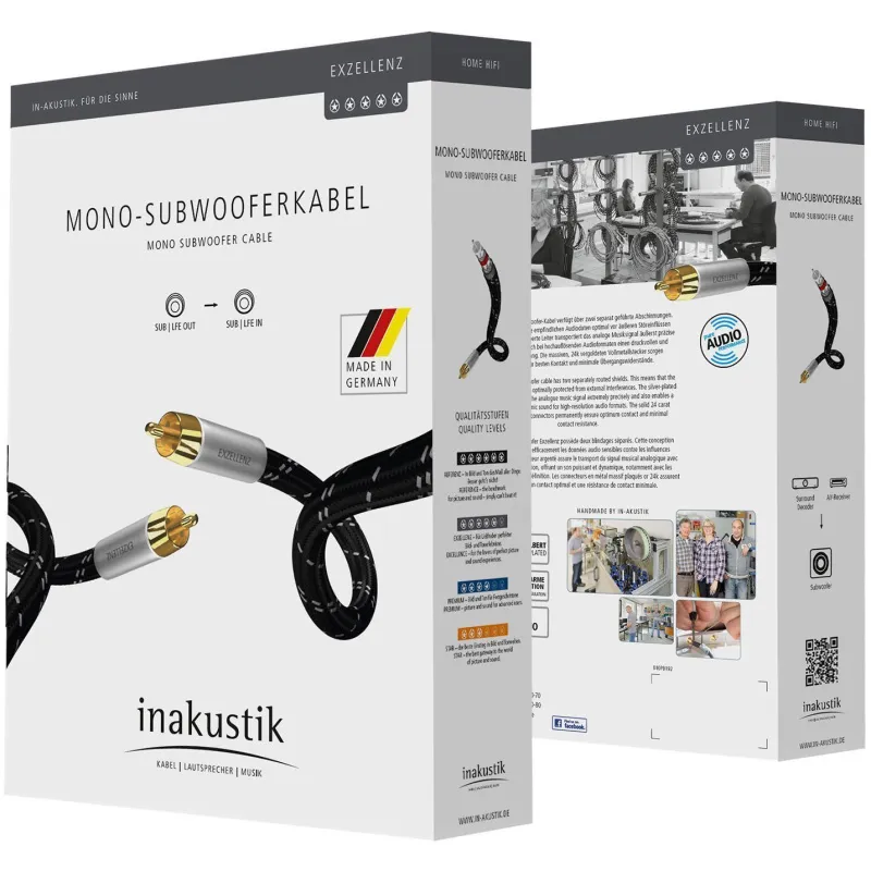 Inakustik Exzellenz Mono Subwoofer 10.0 m (00604210)