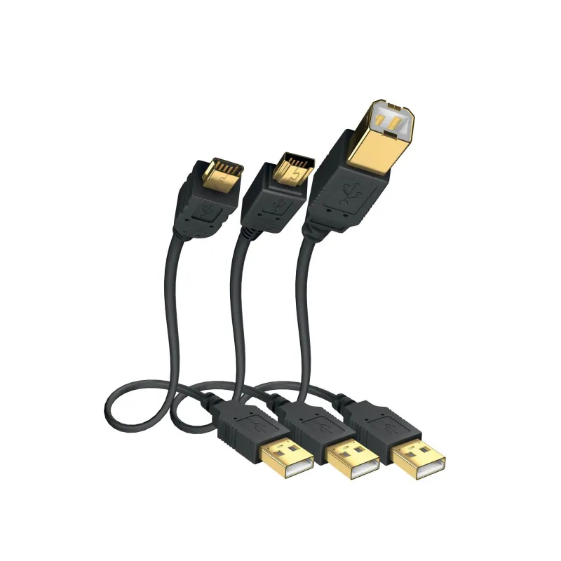 Inakustik Premium High Speed USB Micro 2.0, 5 m (01070045)