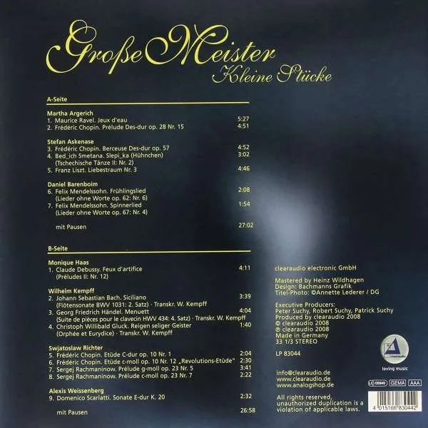 Grosse Meister - Kleine Stücke