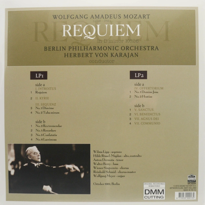 Berliner Philharmoniker, Herbert Von Karajan – Mozart: Requiem In D Minor K626