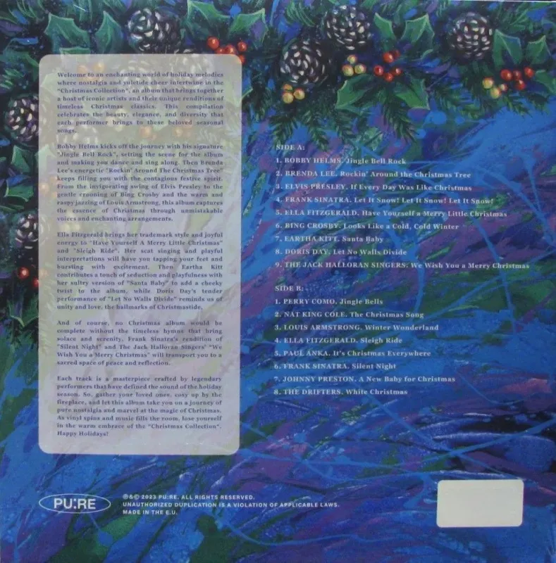 Christmas Collection (Splatter Crystal Clear & Solid White Vinyl)