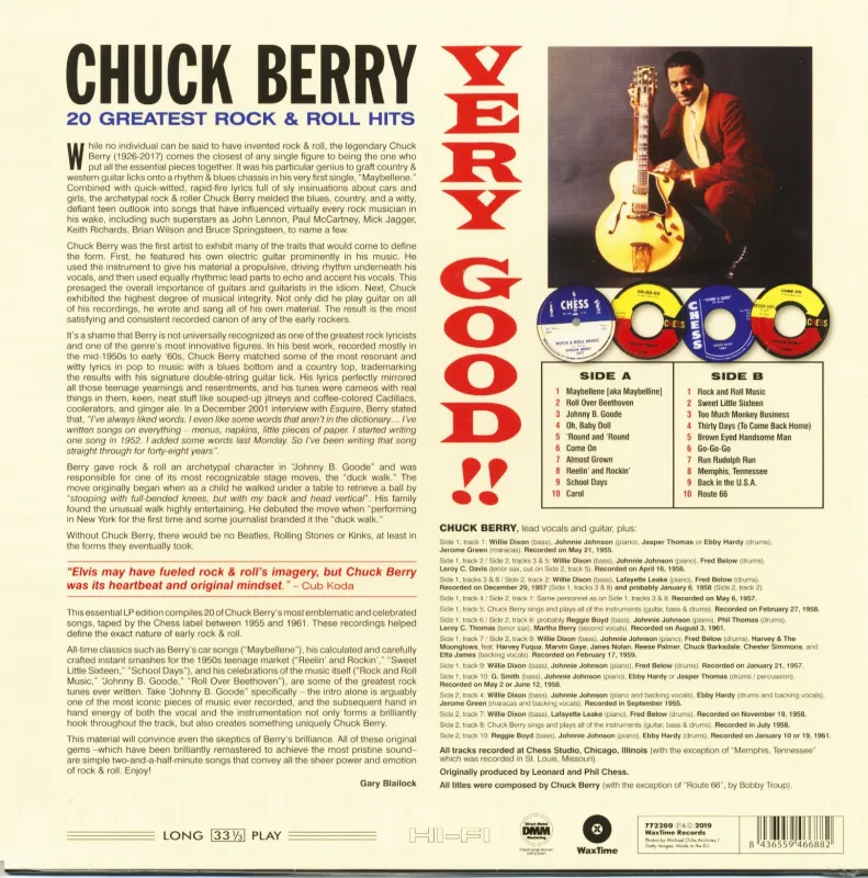 Very Good!! 20 Greatest Rock & Roll Hits