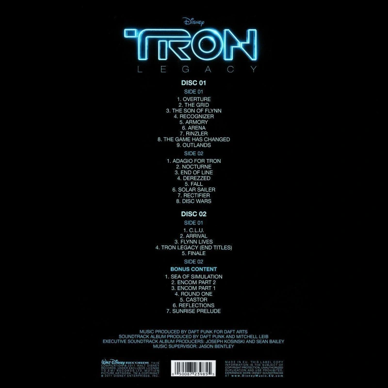 TRON: Legacy (Vinyl Edition Motion Picture Soundtrack) (US Edition)