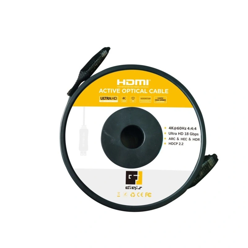 Кабель Digis DSM-CH20-AOC, HDMI-HDMI 2.0, оптический (AOC), 20 метров