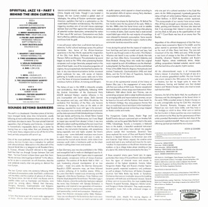 Spiritual Jazz 18: Behind The Iron Curtain, Part 1 (2LP)