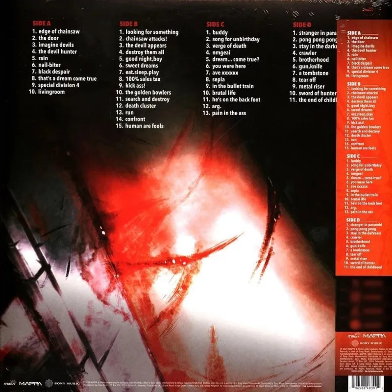 Chainsaw Man (Original Series Soundtrack) (Red Blood with Black Smoke Vinyl)