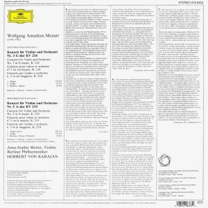 Anne-Sophie Mutter, Berliner Philharmoniker - Violin Concertos 3&5