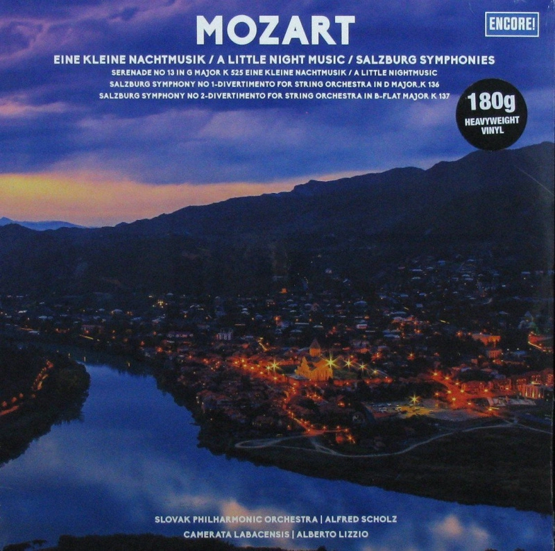 Slovak Philharmonic Orchestra, Alfred Scholz, Camerata Labacensis, Alberto Lizzio – Mozart: Eine Kleine Nachtmusik / A Little Night Music / Salzburg Symphonies