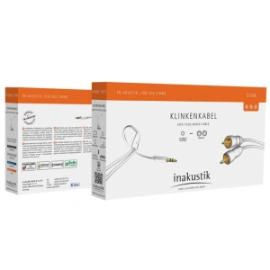 Inakustik Star MP3 Audio Cable 3.5 Phone 2RCA 3 m (00310003)