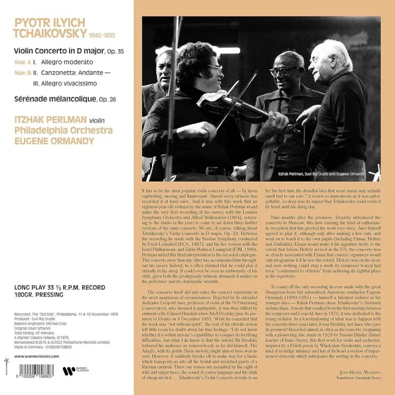 Tchaikovsky: Violin Concerto / Serenade Melancolique