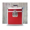 Rock On Wall Aluminium Flight Case for 25 LPS Red