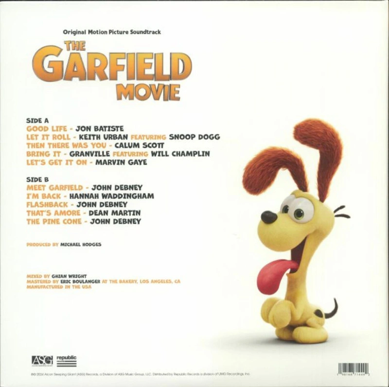 The Garfield Movie (Original Motion Picture Soundtrack) (Garfield Orange & Black Splatter Vinyl)