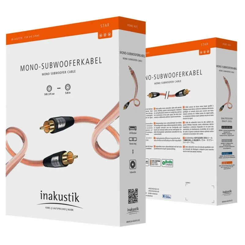 Inakustik Star Audio Cable MonoSub 5.0 m (00308251)