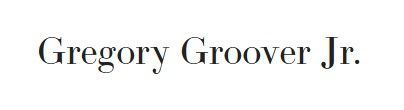 Gregory Groover Jr.