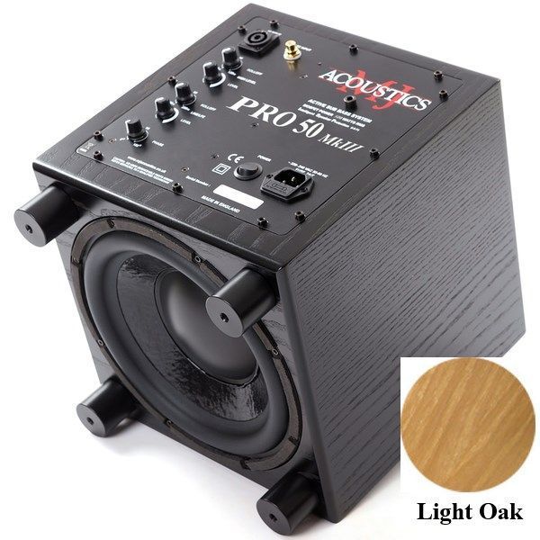 

Сабвуферы MJ Acoustics, Pro 50 Mk III Light Oak