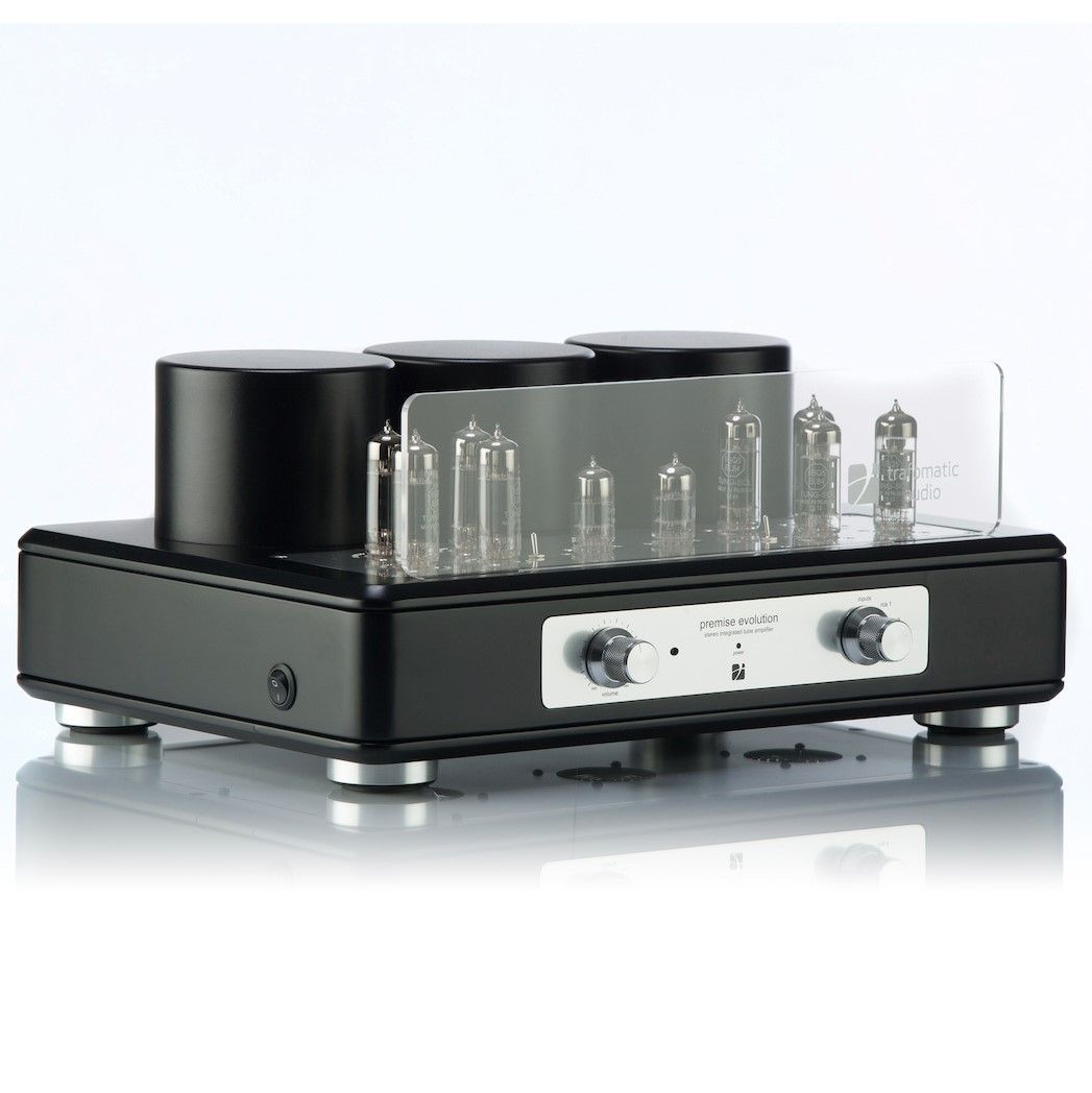 

Ламповые интегральные усилители Trafomatic Audio, Evolution Premise black/silver plates