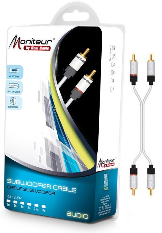 

Межблочные аналоговые кабели RCA Real Cable, 2RCA-1 1m