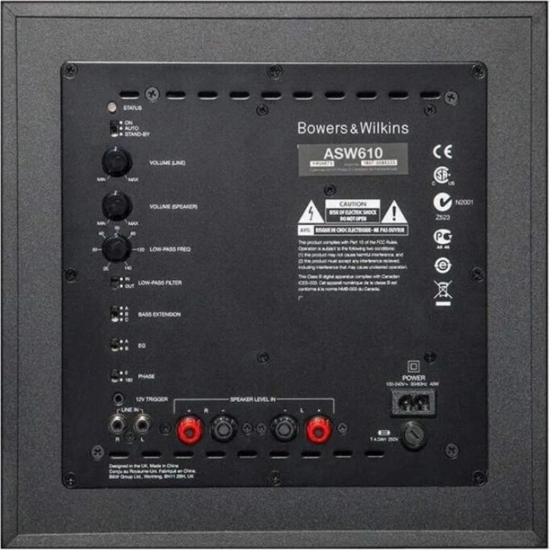 Bowers & Wilkins ASW608 Matte Black