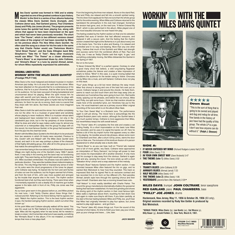 Workin’ With The Miles Davis Quintet 