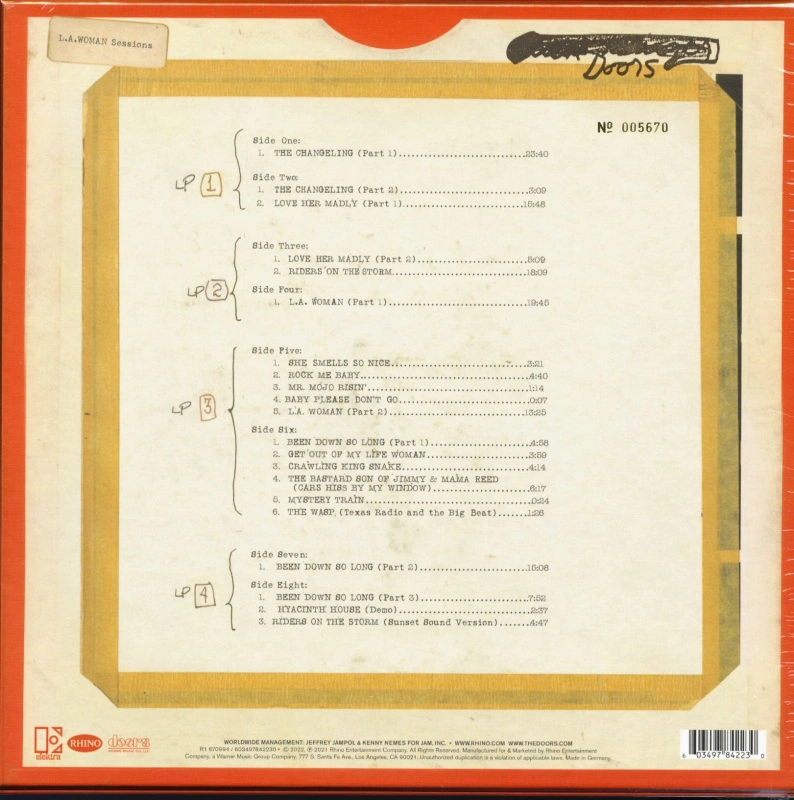 L.A. Woman Sessions (Box Set)