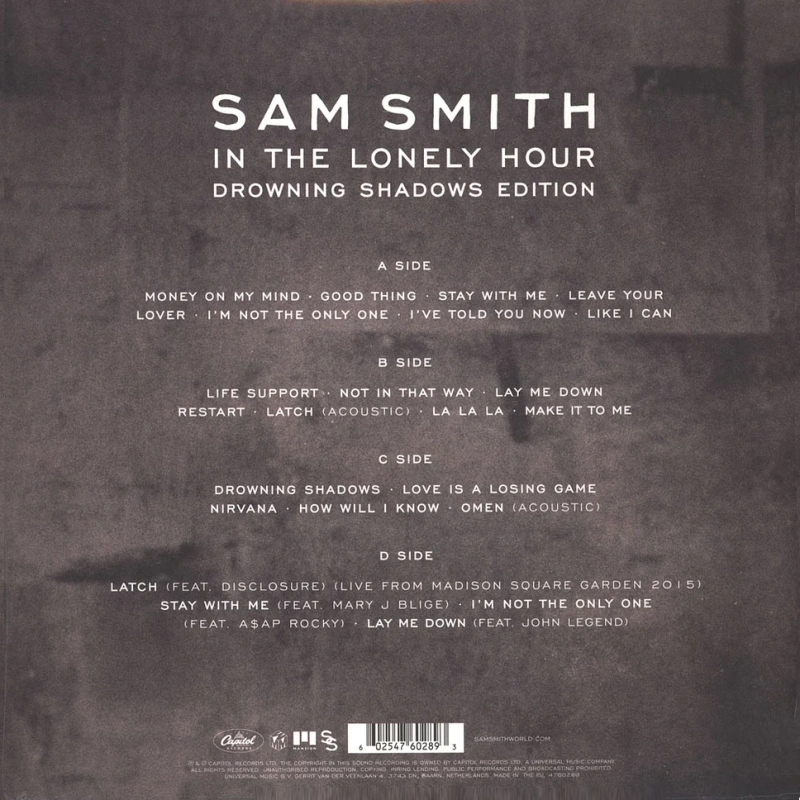 In The Lonely Hour: Drowning Shadows Edition