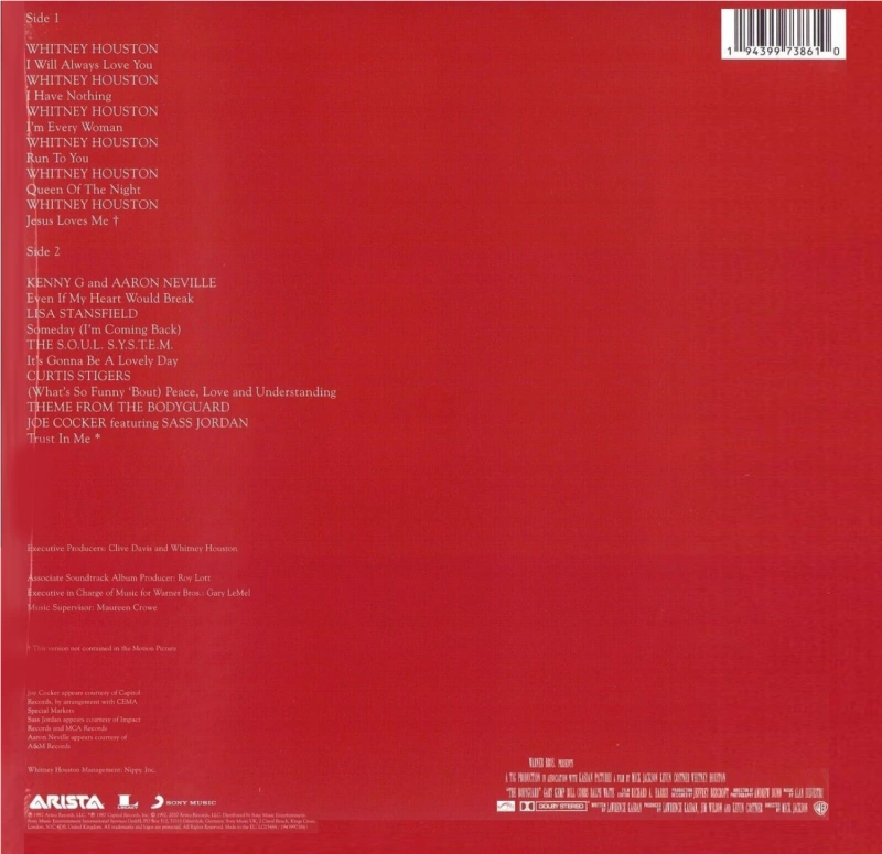 The Bodyguard (Original Soundtrack Album) (Red Vinyl)