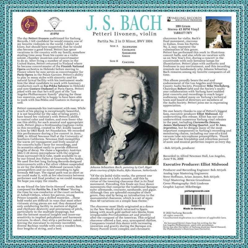 Petteri Iivonen – Partita No. 2 in D Minor, BWV 1004