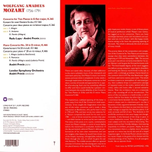 Andre Previn, Radu Lupu, London Symphony Orchestra – Mozart: Double Concerto in E-flat major K.365 / Piano Concerto No. 20 in D minor K.466