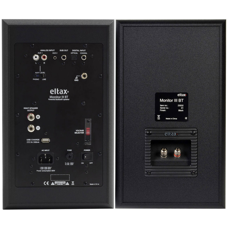 Eltax Monitor III BT Phono active Black