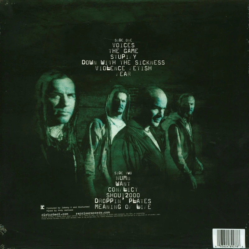 The Sickness (20th Anniversary Crystal Clear Black Vinyl)