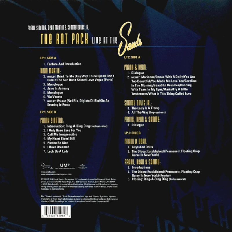 The Rat Pack Live At The Sands