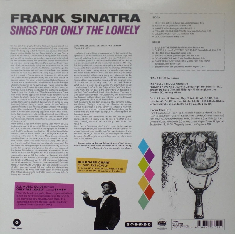 Frank Sinatra Sings For Only The Lonely