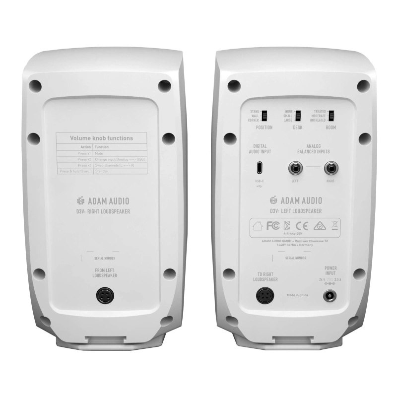 Студийные мониторы ADAM Audio D3V White
