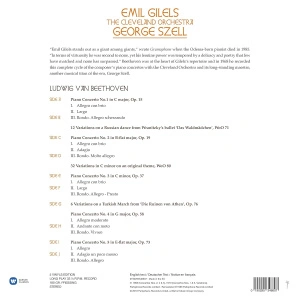 Emil Gilels, George Szell, Cleveland Orchestra – Beethoven: The Five Piano Concertos (Box Set)