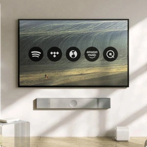 KEF XIO Soundbar Silver Grey