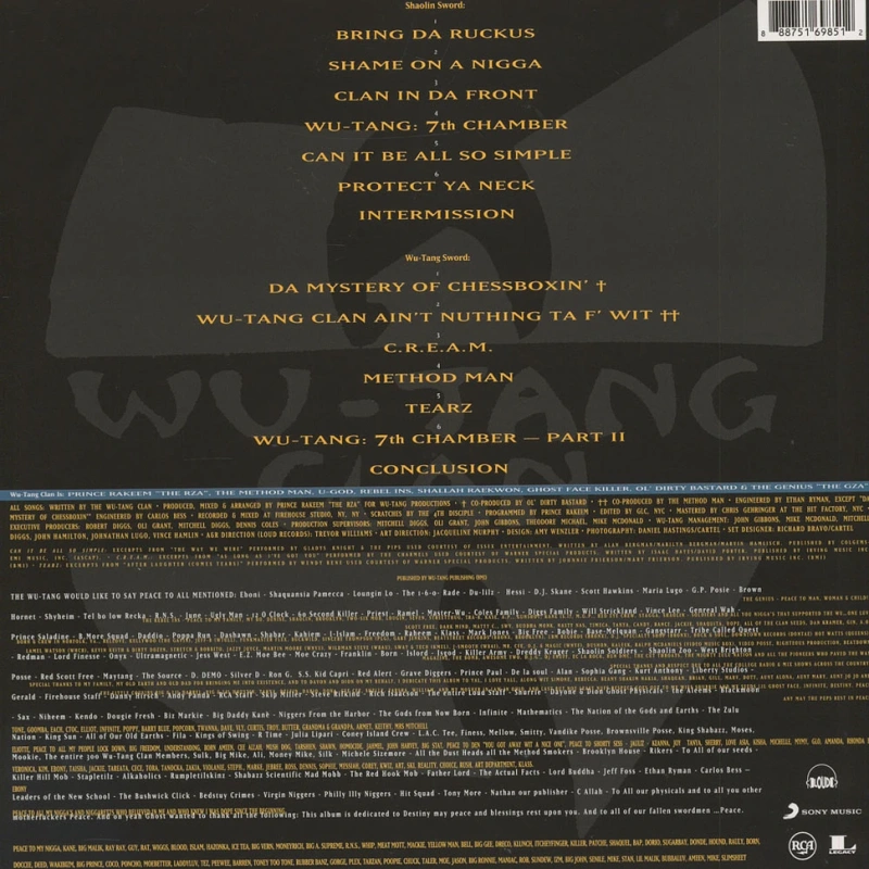 Enter The Wu-Tang (36 Chambers)