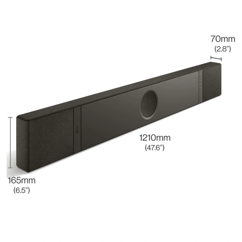 KEF XIO Soundbar Slate Black