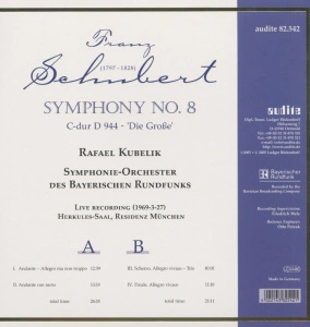Rafael Kubelik, Symphonie-Orchester Des Bayerischen Rundfunks – Schubert: Symphony No. 8 'The Great'