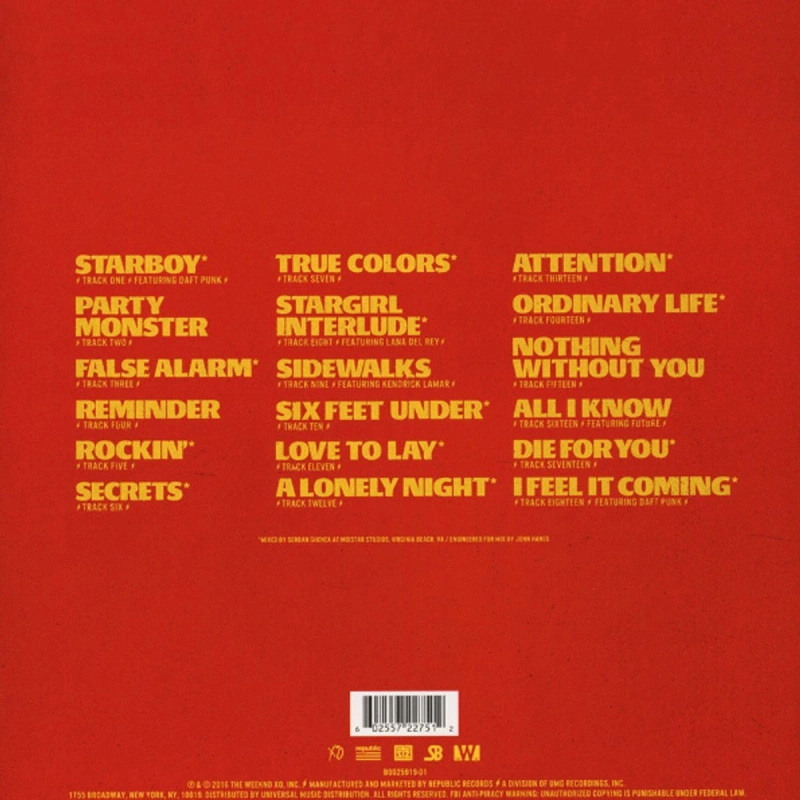 Starboy (Red Translucent)