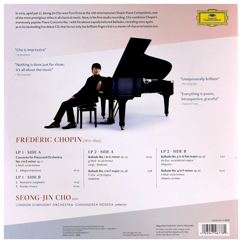 Seong-Jin Cho, London Symphony Orchestra, Gianandrea Noseda - Piano Concerto No.1; Ballades