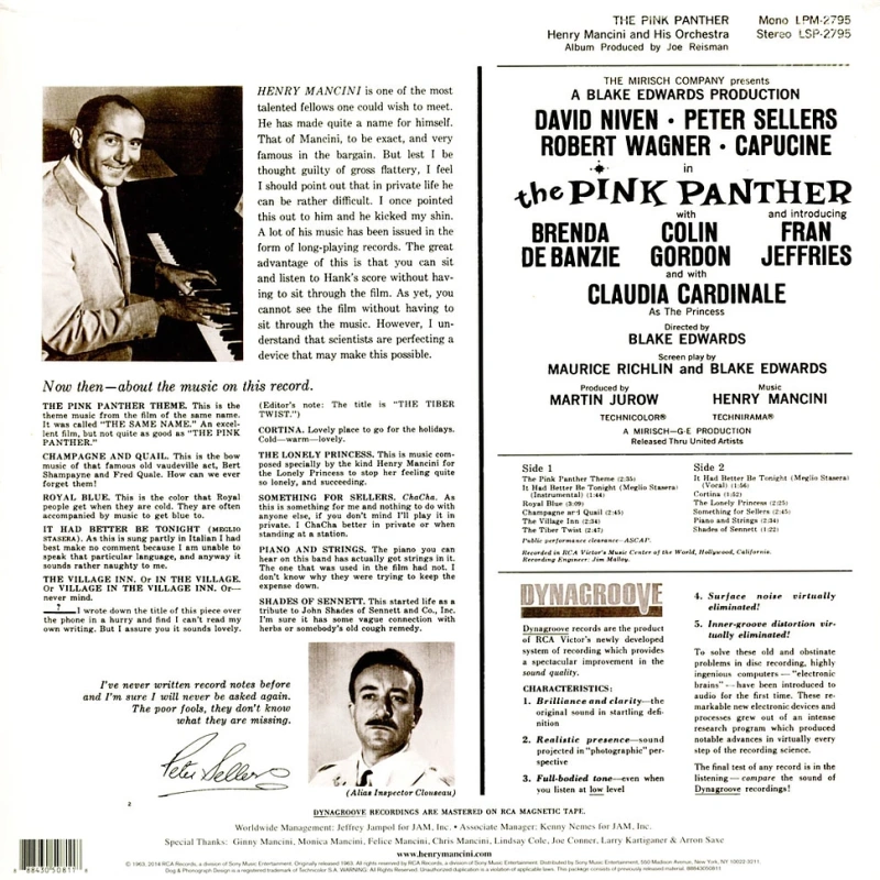 The Pink Panther (Music From The Film) (50th Anniversary Pink Vinyl) 