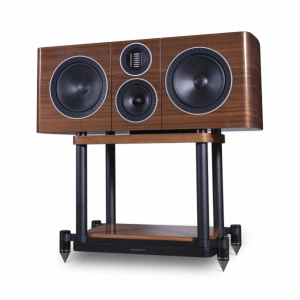 Wharfedale Elysian C + Stand Piano Walnut