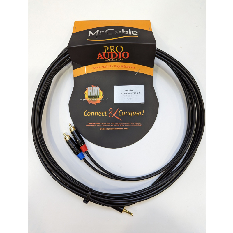 MrCable AYJMR-04-GEM-X-B J3.5 stereo>2х RCA 4м