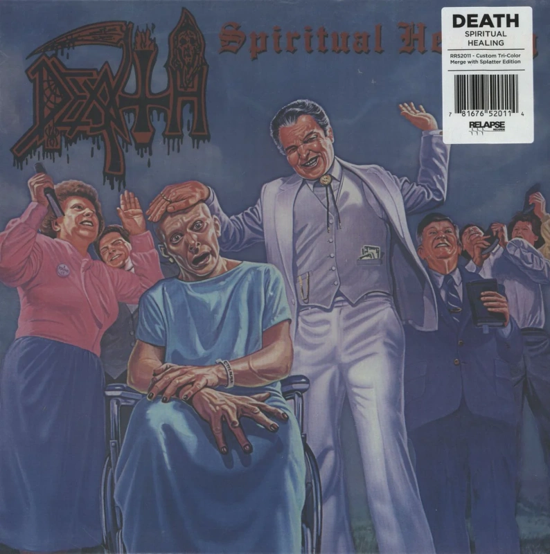 Spiritual Healing (Special Deluxe Edition Custom Tri Color Merge Red, Cyan Blue & Black Splatter Vinyl)